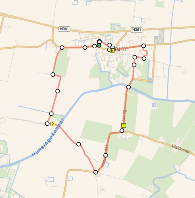 Parcours 4 mijl